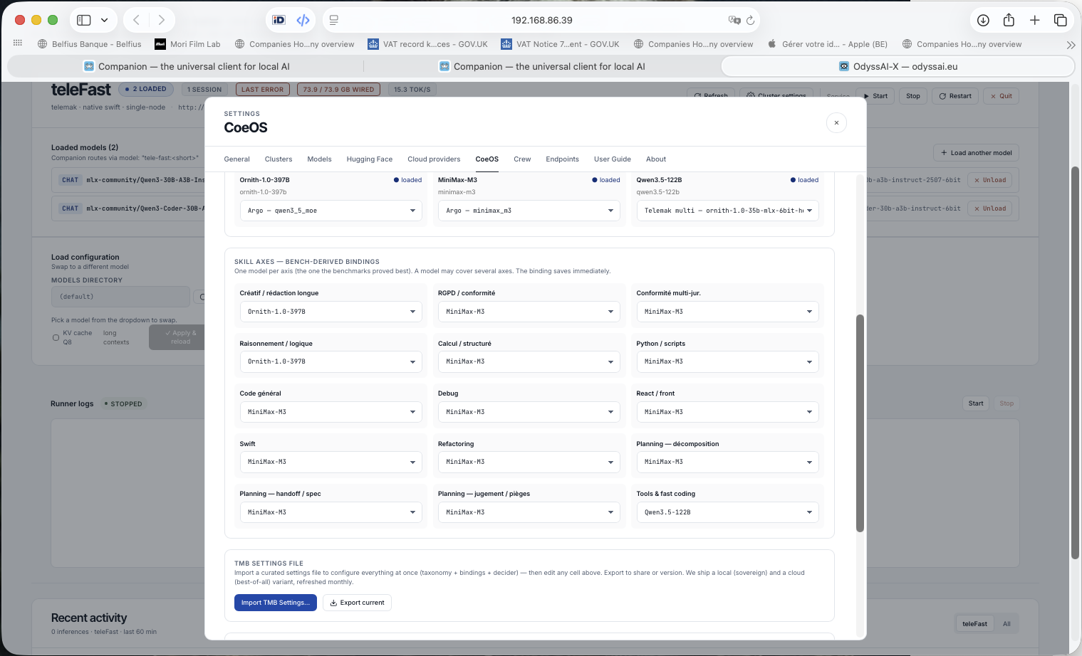 CoeOS routing